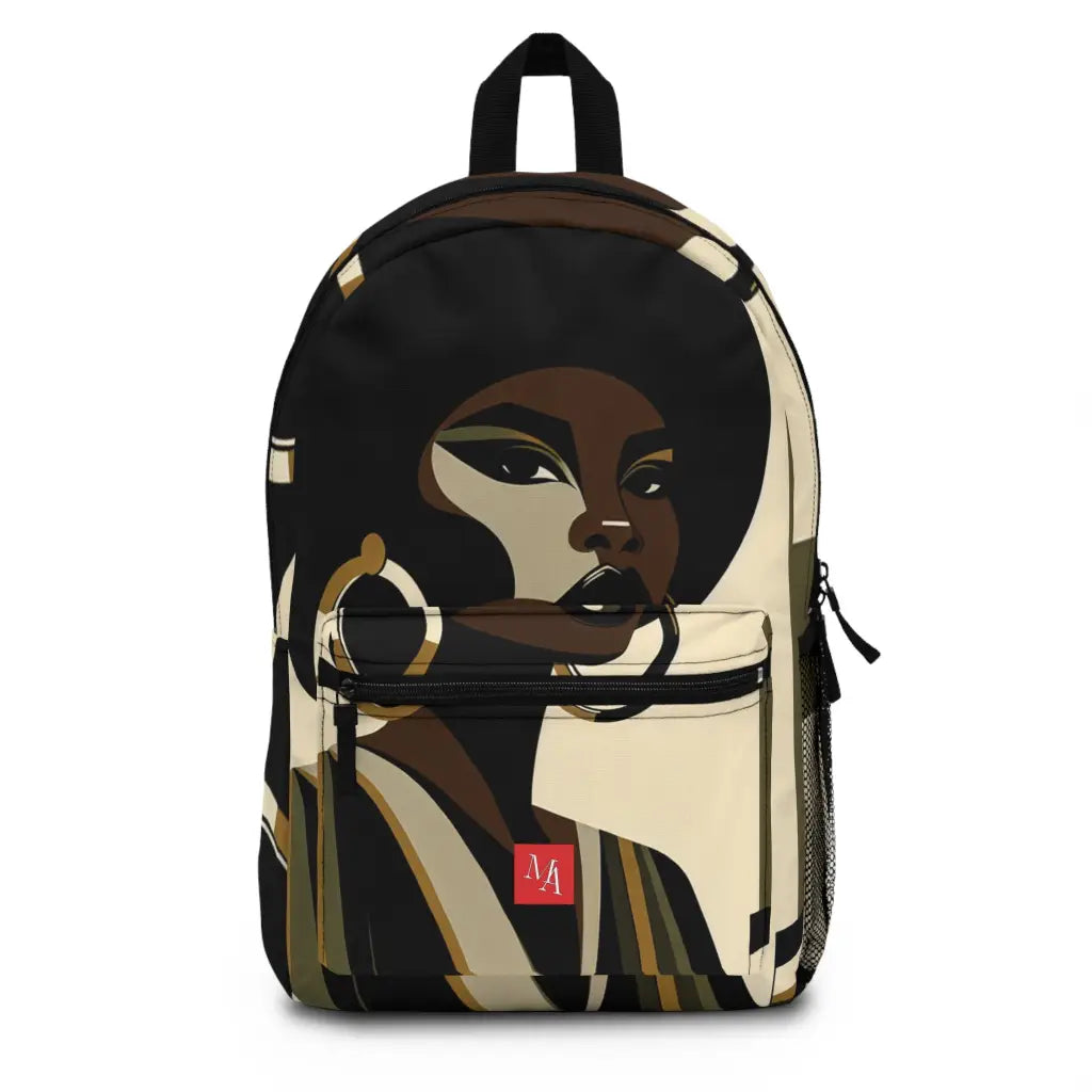 Retro Glamour Portrait Backpack One size Bags