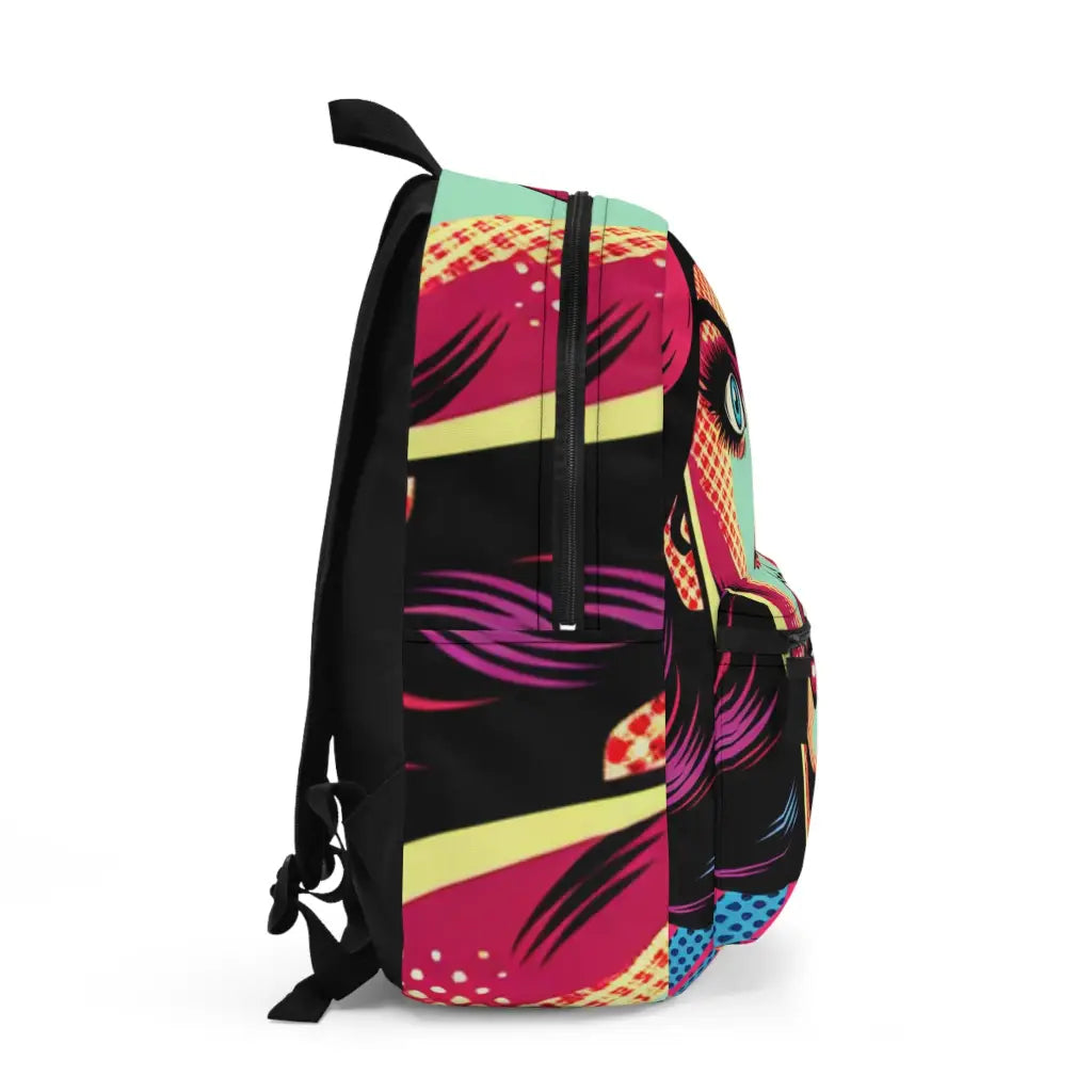 Retro Pop Expression Backpack One size Bags