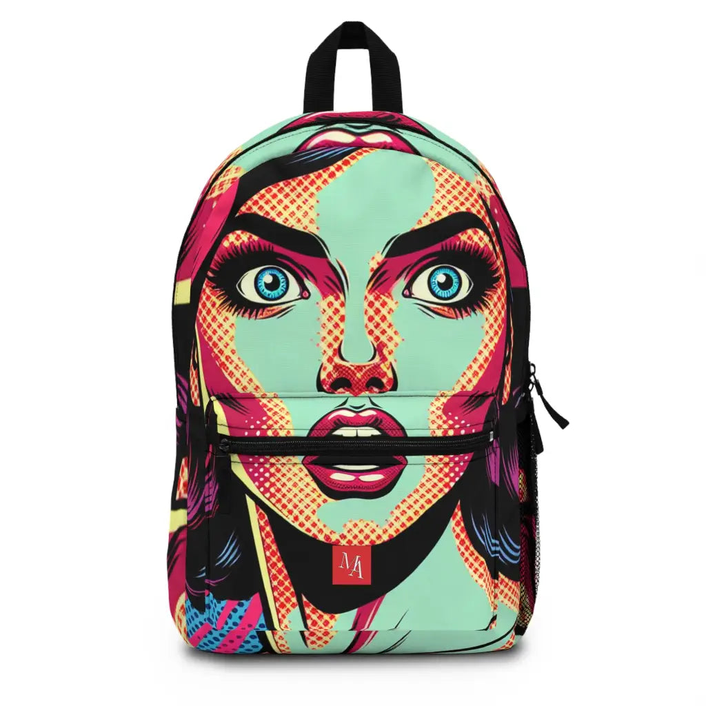 Retro Pop Expression Backpack One size Bags