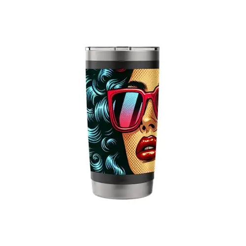 Retro Radiance: Bold and Fearless Stainless Steel Insulated