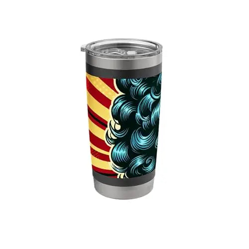 Retro Radiance: Bold and Fearless Stainless Steel Insulated