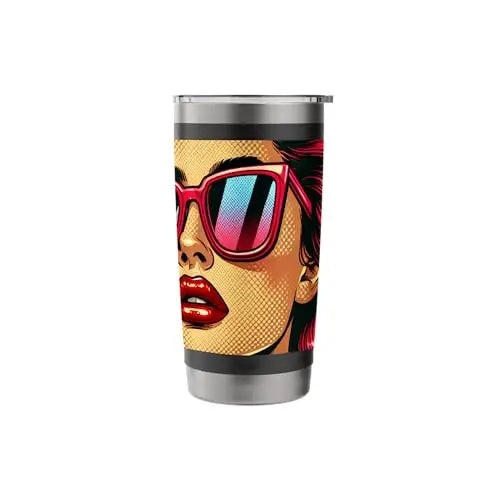 Retro Radiance: Bold and Fearless Stainless Steel Insulated