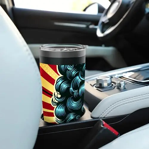 Retro Radiance: Bold and Fearless Stainless Steel Insulated