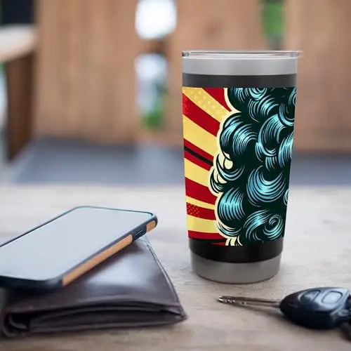 Retro Radiance: Bold and Fearless Stainless Steel Insulated