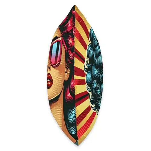 Retro Radiance: Bold and Fearless Throw Pillow Home