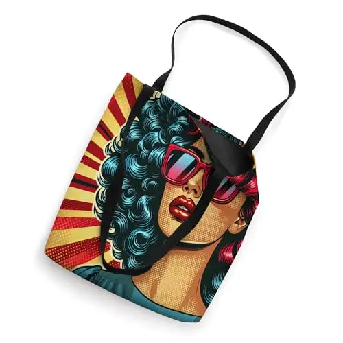Retro Radiance: Bold and Fearless Tote Bag Apparel