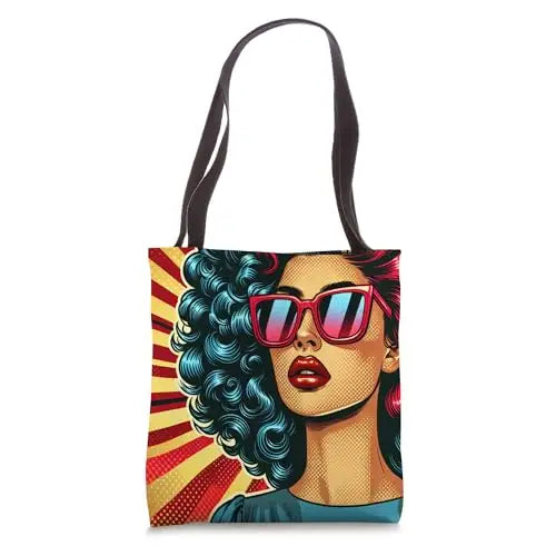 Retro Radiance: Bold and Fearless Tote Bag Apparel