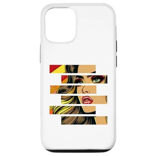 Retro Radiance: Fragmented Beauty in Motion Case (iPhone