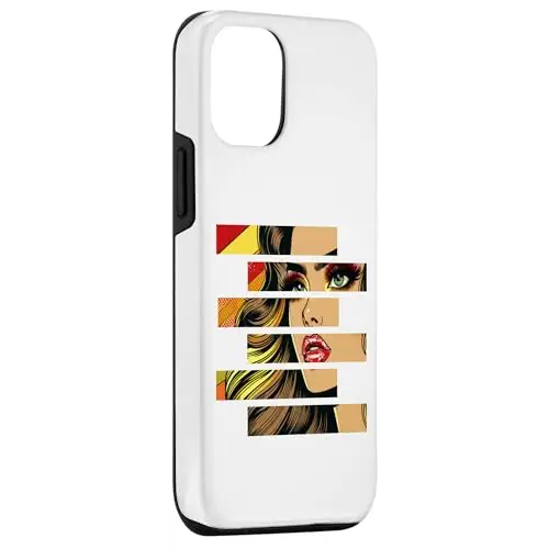 Retro Radiance: Fragmented Beauty in Motion Case (iPhone