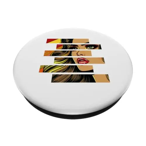 Retro Radiance: Fragmented Beauty in Motion PopSockets