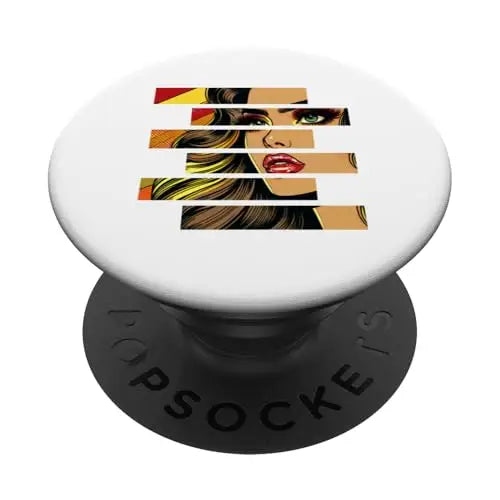 Retro Radiance: Fragmented Beauty in Motion PopSockets