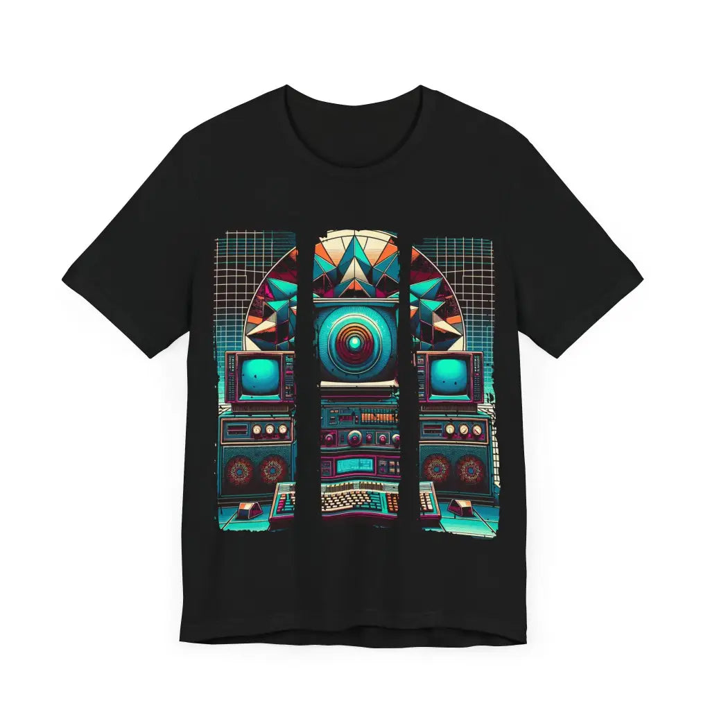 Retro Tech Reverberations - Jersey Short Sleeve Tee