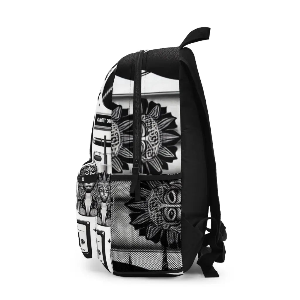 Retro Vibes and Glittering Chaos Backpack One size Bags