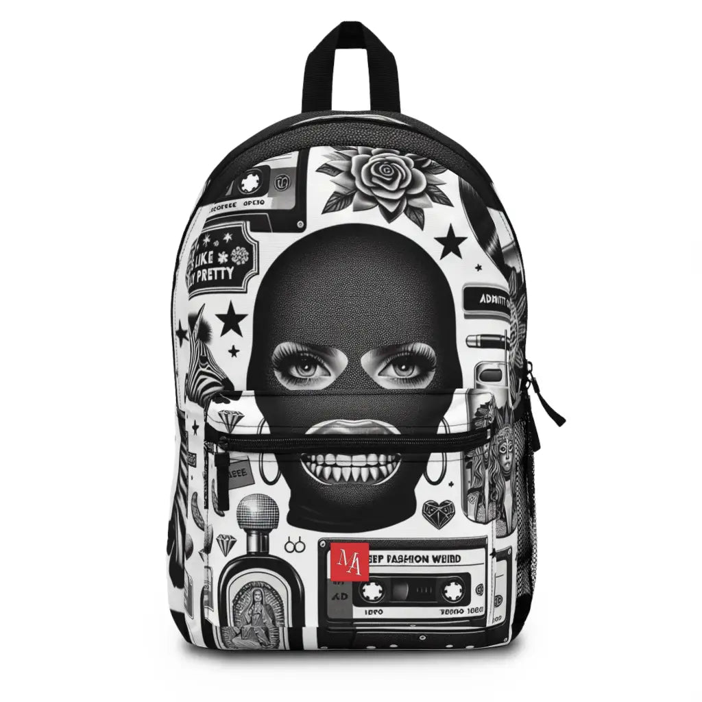 Retro Vibes and Glittering Chaos Backpack One size Bags