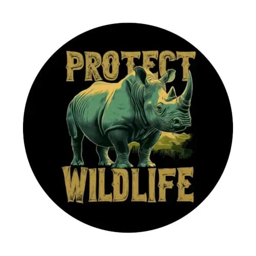 Rhino Guardian of the Wild: Protect Wildlife PopSockets
