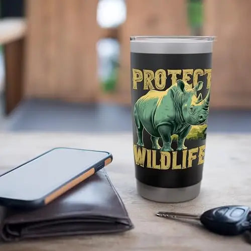Rhino Guardian of the Wild: Protect Wildlife Stainless