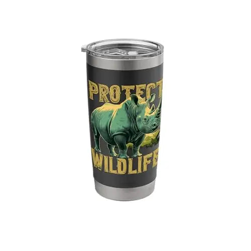 Rhino Guardian of the Wild: Protect Wildlife Stainless