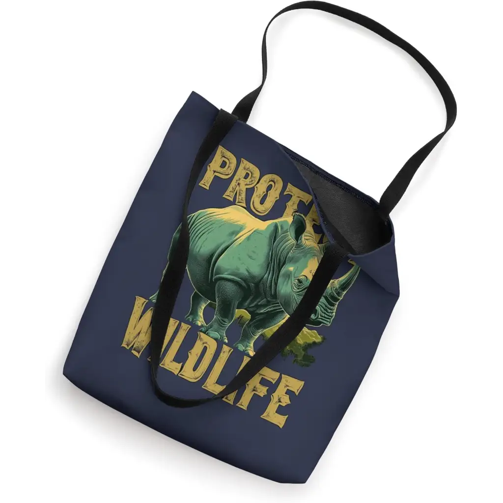 Rhino Guardian of the Wild: Protect Wildlife Tote Bag - 16