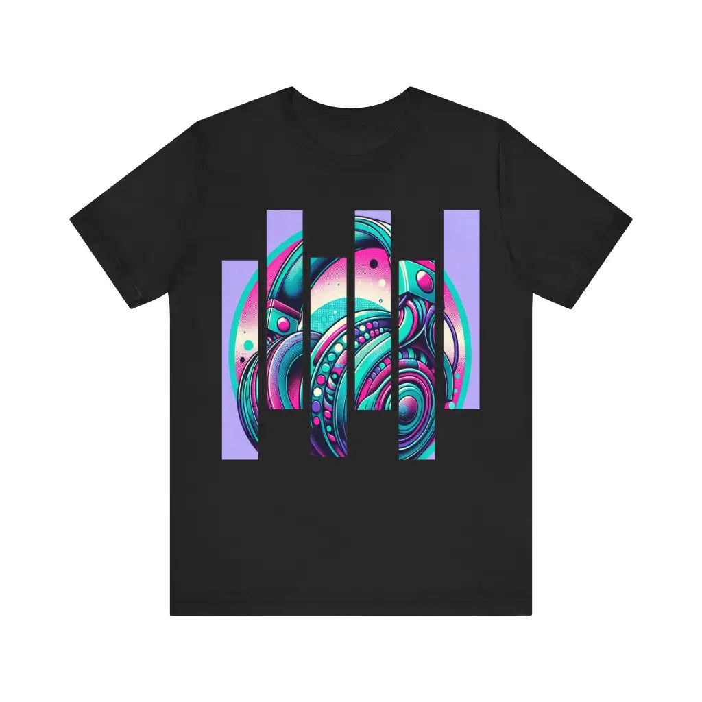 Rhythmic Echoes Jersey Short Sleeve Tee Black / S T Shirt