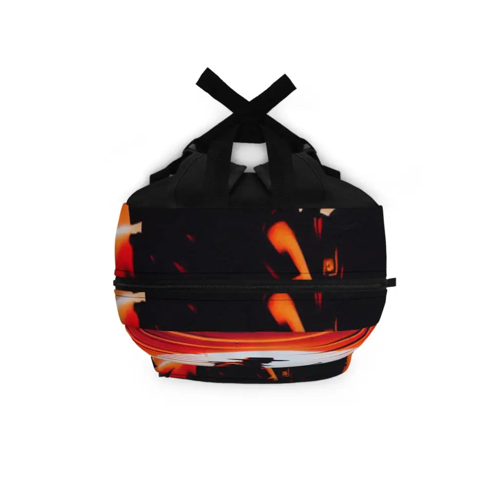 Rider in Fiery Landscape Backpack One size Bags
