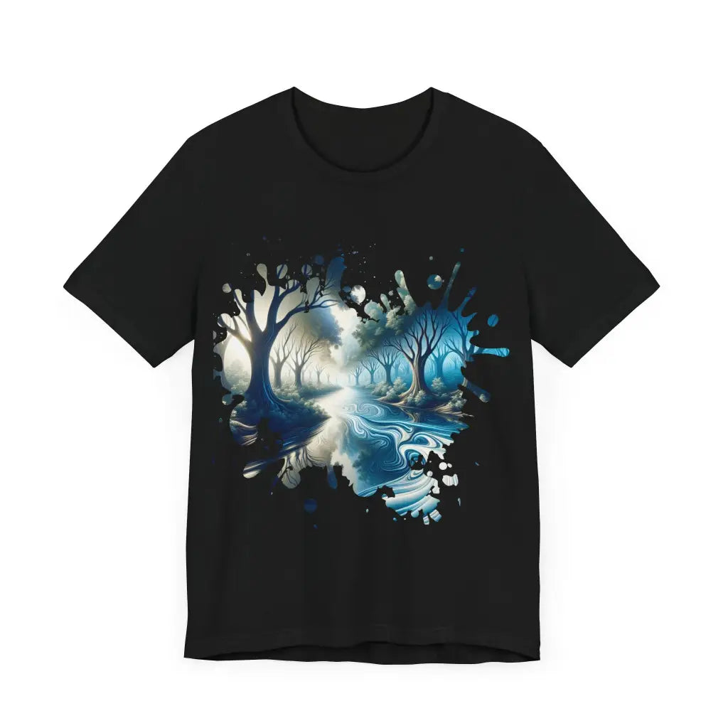 Rippling Arboreal Realm - Jersey Short Sleeve Tee - T-Shirt