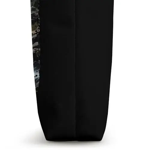 Rocky Banks Tall Evergreens and a Gentle Flowing River.