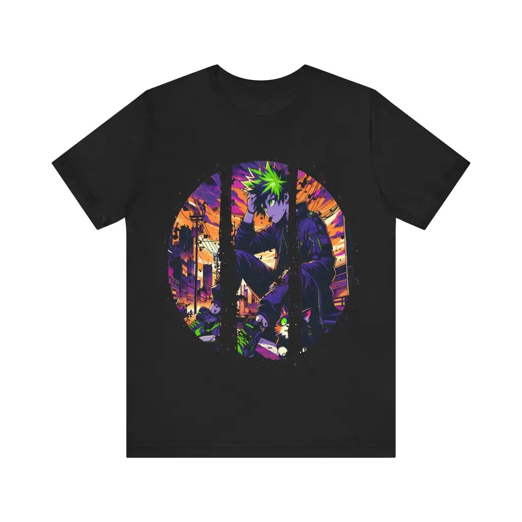 Rooftop Contemplations Jersey Short Sleeve Tee Black / S T