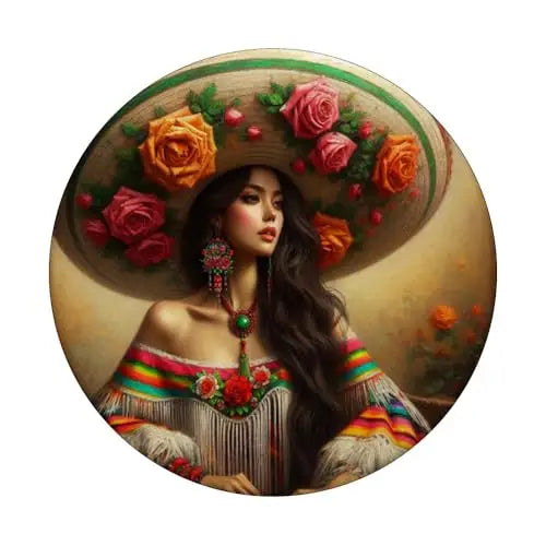 Rosa Mexicana: Elegance and Tradition PopSockets Swappable