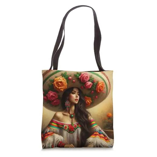 Rosa Mexicana: Elegance and Tradition Tote Bag Apparel