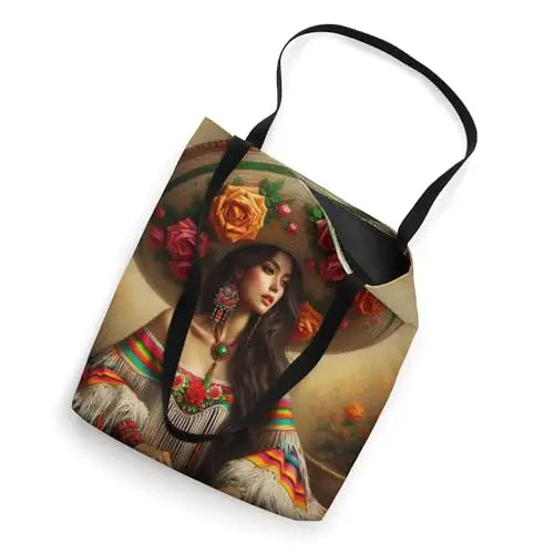 Rosa Mexicana: Elegance and Tradition Tote Bag Apparel