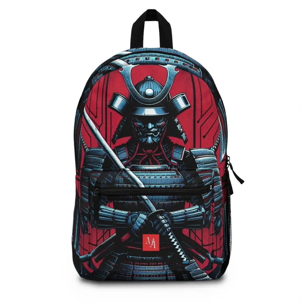 Samurai in Digital Realm Backpack One size Bags