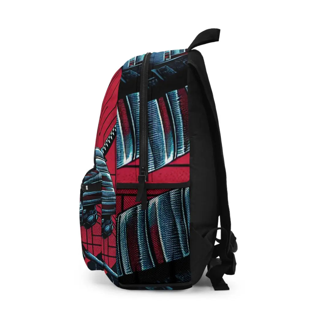 Samurai in Digital Realm Backpack One size Bags