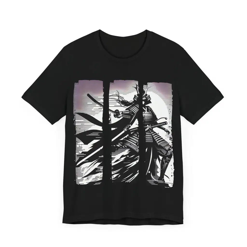 Samurai in the Storm - Jersey Short Sleeve Tee - T-Shirt