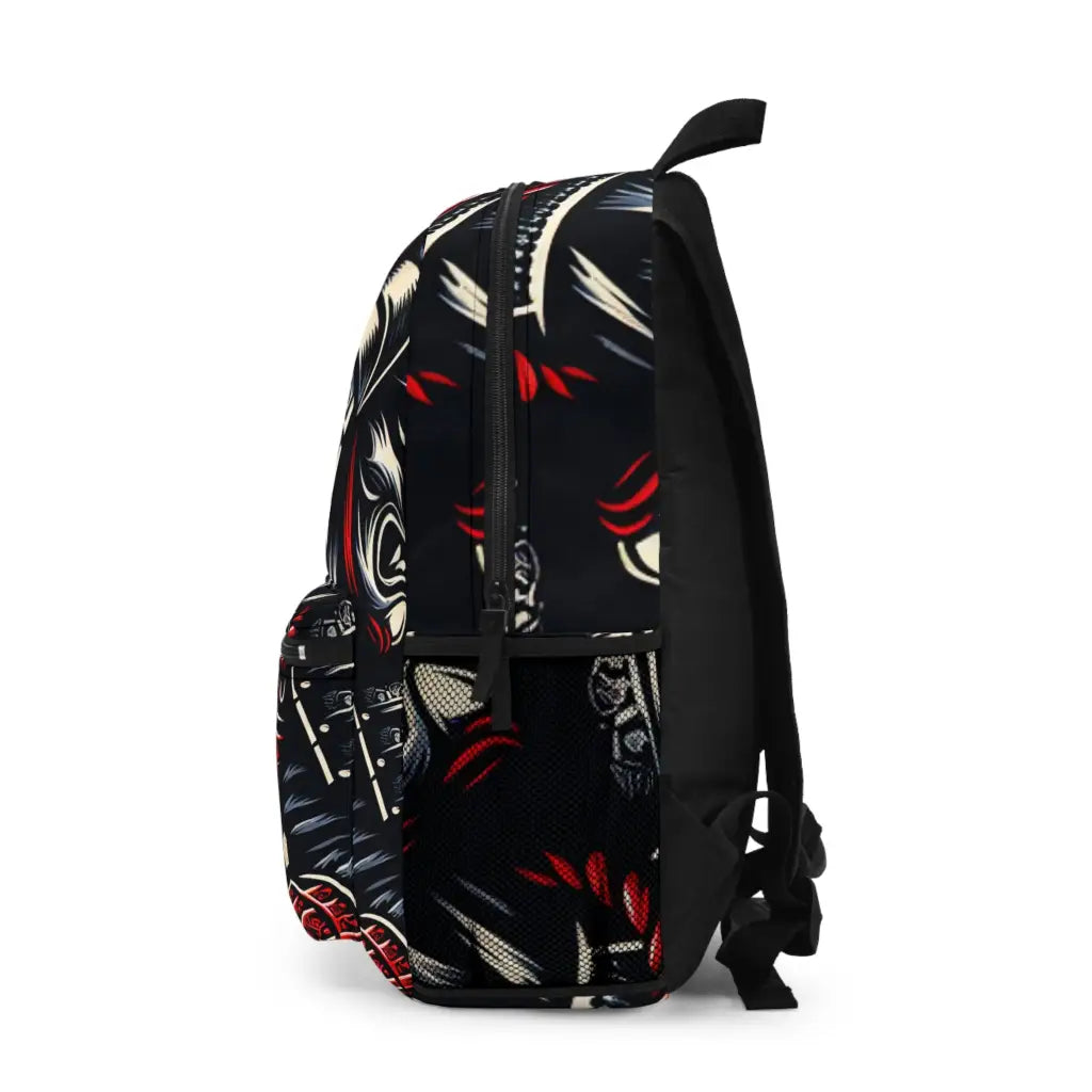 Samurai Warrior in Armor Backpack One size Bags