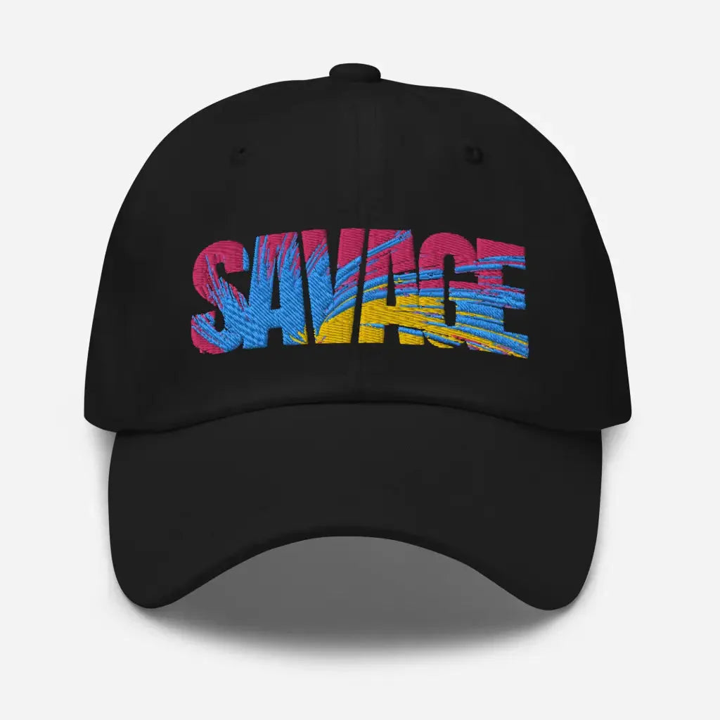 Savage Multi-Color Dad hat - Black - Hat