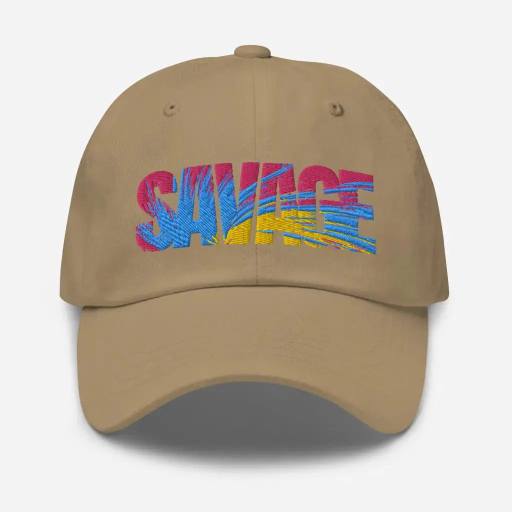 Savage Multi-Color Dad hat - Khaki - Hat