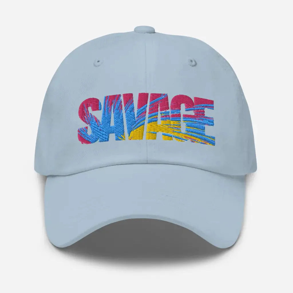 Savage Multi-Color Dad hat - Light Blue - Hat