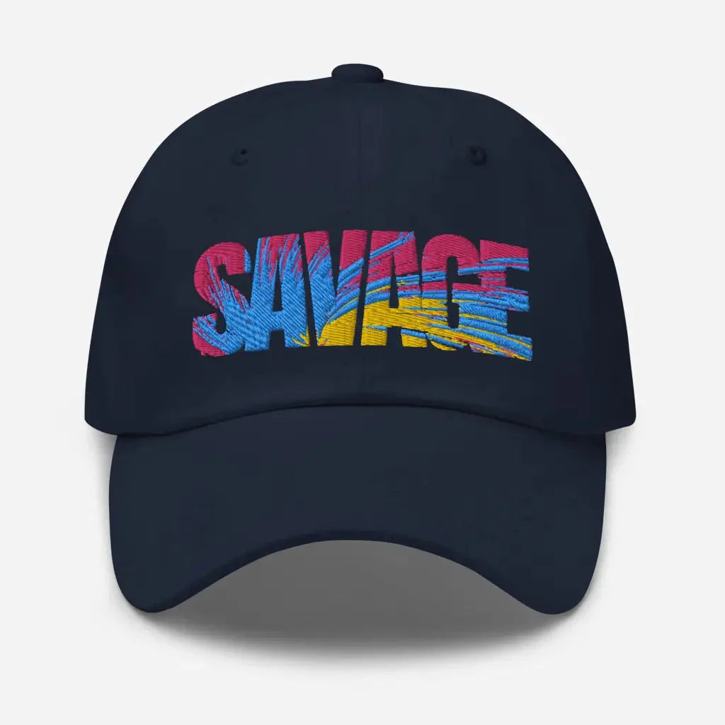 Savage Multi-Color Dad hat - Navy - Hat