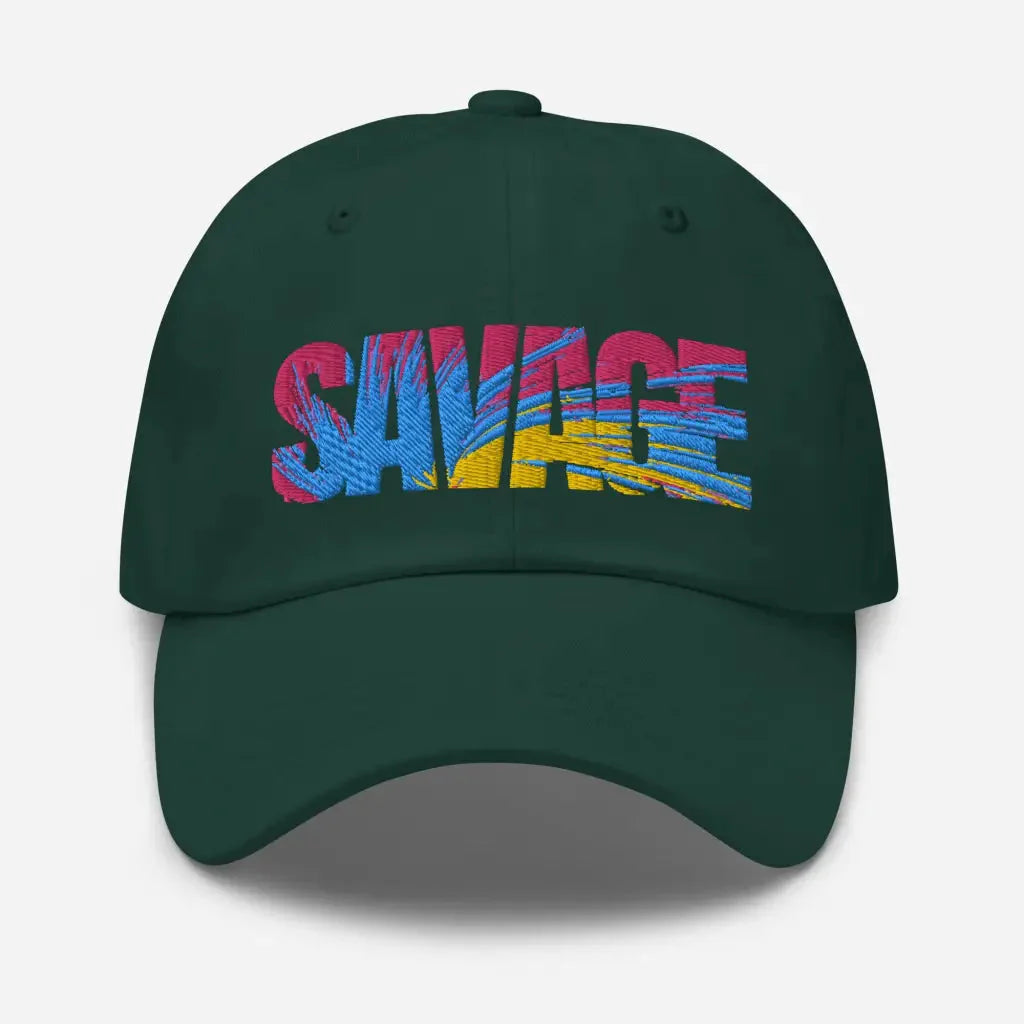 Savage Multi-Color Dad hat - Spruce - Hat