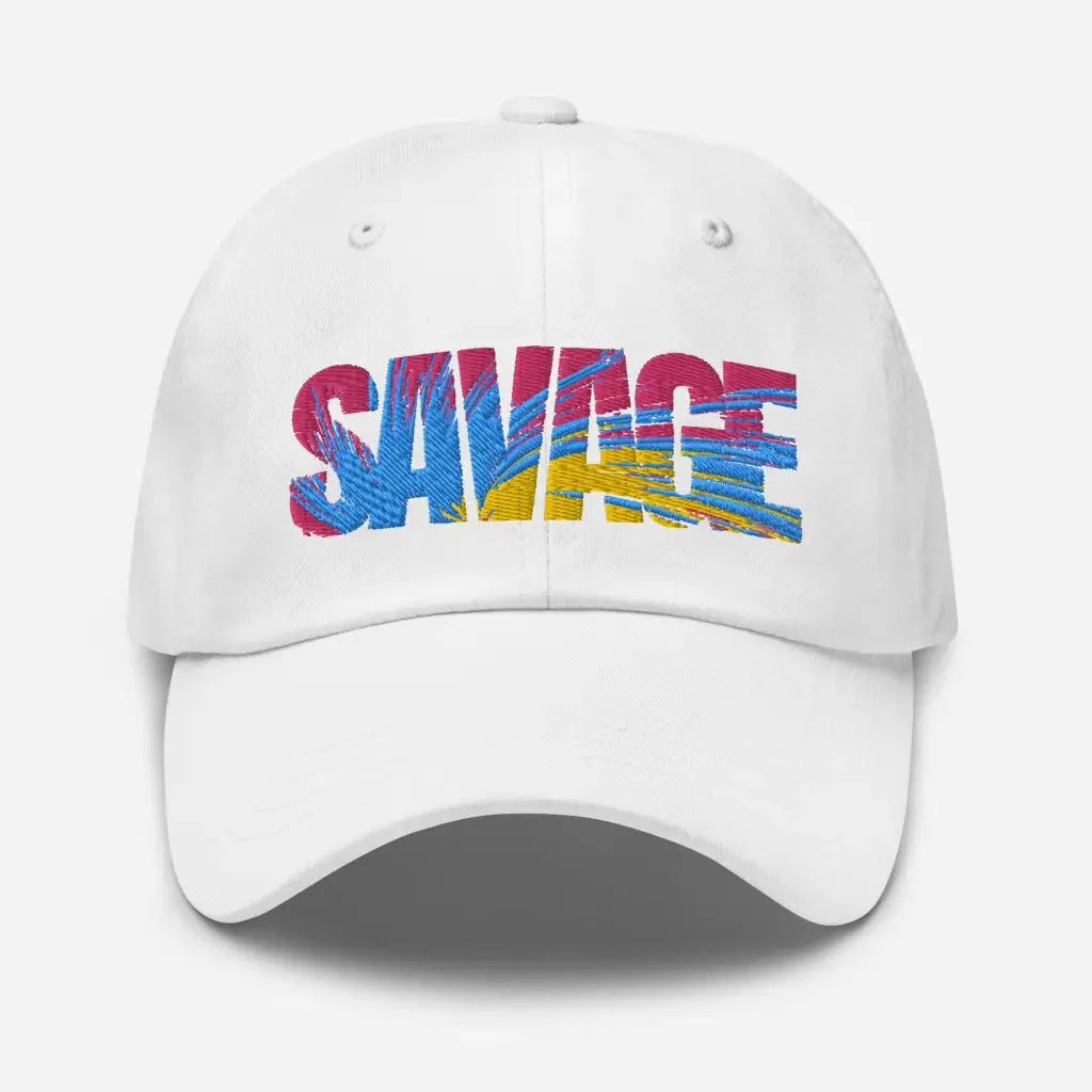 Savage Multi-Color Dad hat - White - Hat