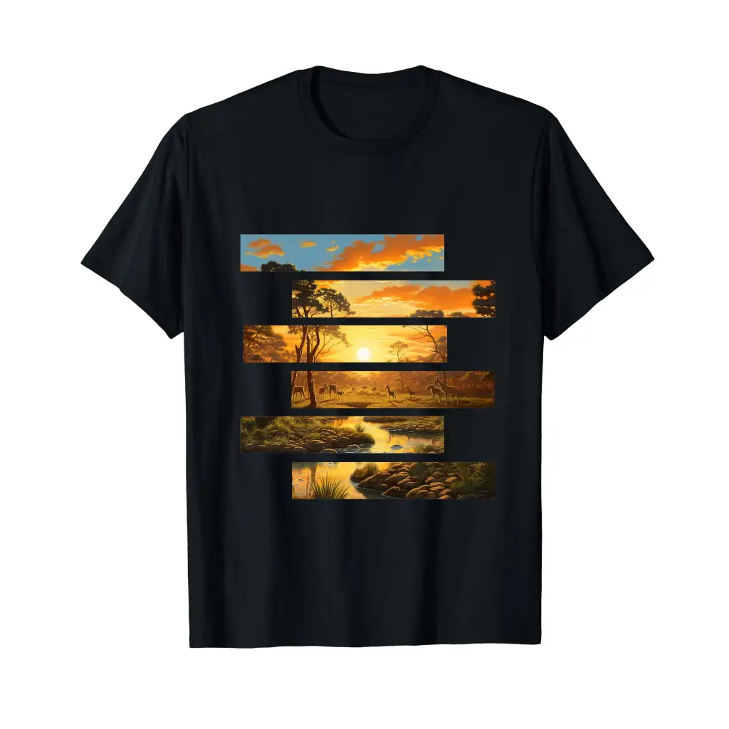 Savanna Serenity: Wildlife Wanderlust T Shirt Apparel