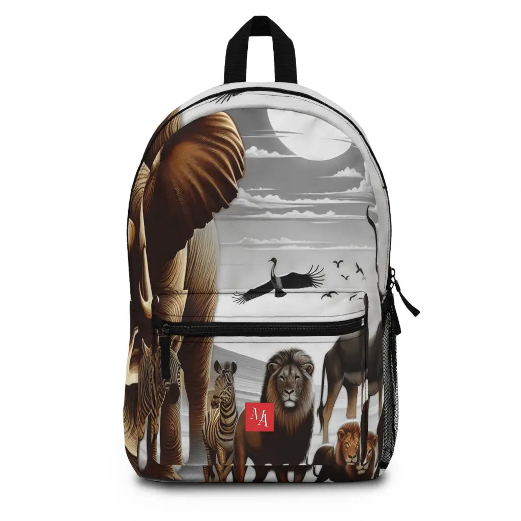Savanna Wildlife Gathering Backpack One size Bags