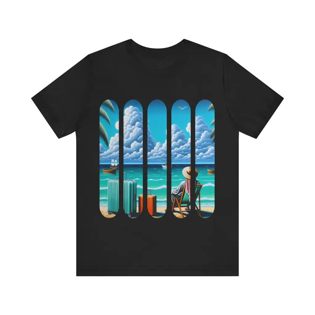 Seaside Daydream - Jersey Short Sleeve Tee - Black / S