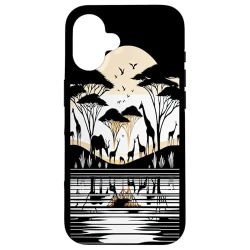 Serene Safari: A Reflection of Wildlife Case (iPhone Select