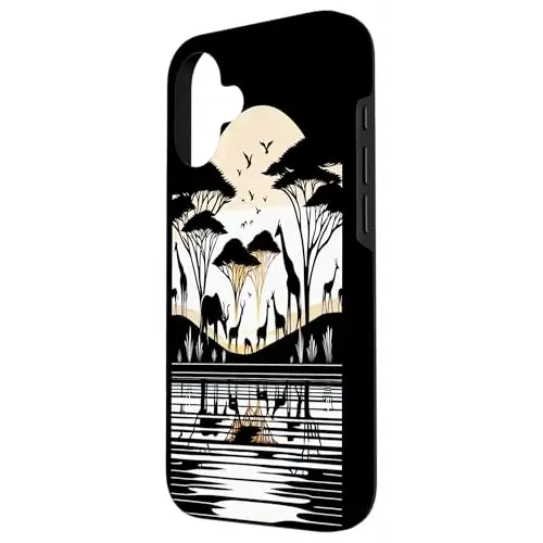 Serene Safari: A Reflection of Wildlife Case (iPhone Select
