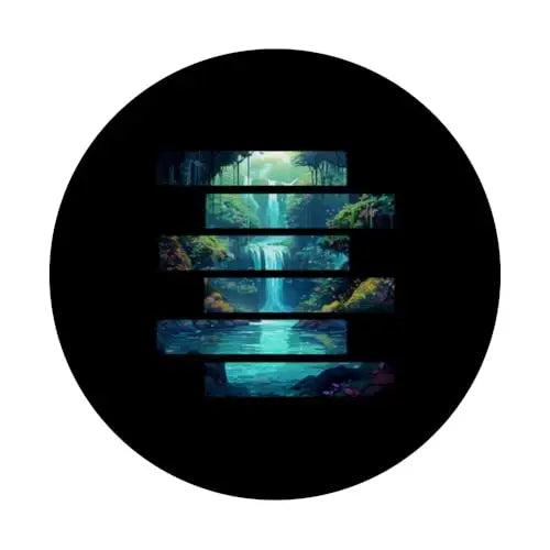 Serenity Falls: Hidden Jungle Cascades PopSockets Swappable