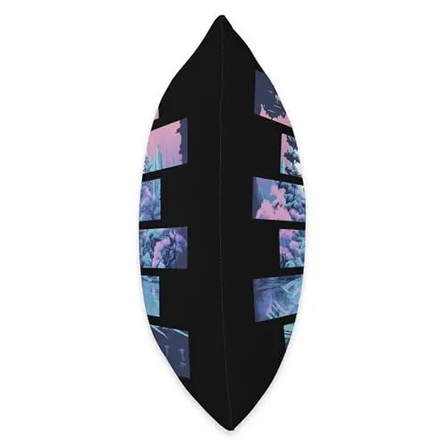 Serenity in Stripes: Tranquil Temple at Twilight Throw