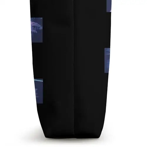 Serenity in Stripes: Tranquil Temple at Twilight Tote Bag