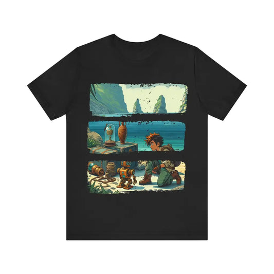 Shoreline Chronicles - Jersey Short Sleeve Tee - Black / S