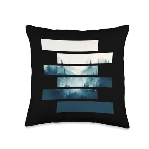 Silent Forest Mornings in Whispering Woods Throw Pillow Home